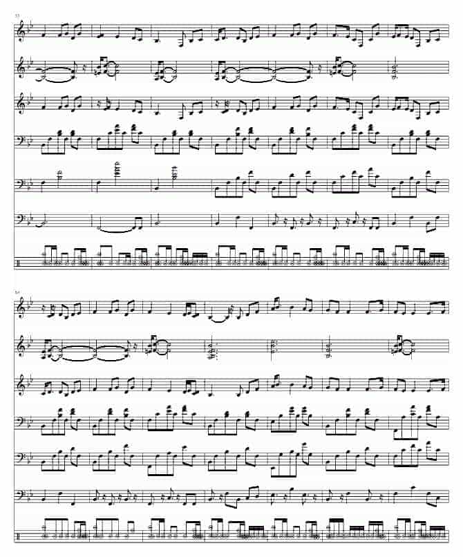世界名曲 [奠]The Green Hills of Tyrol 钢琴谱_第5张