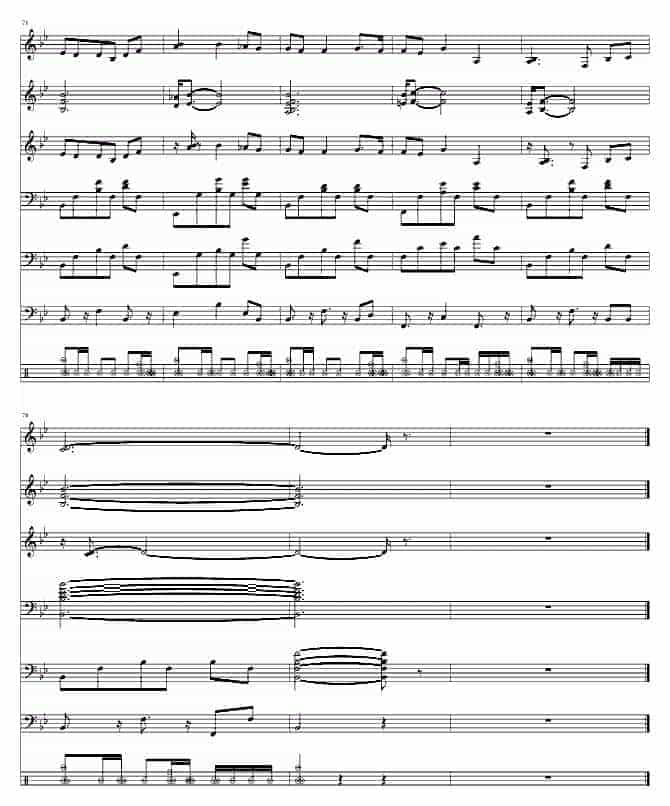 世界名曲 [奠]The Green Hills of Tyrol 钢琴谱_第6张