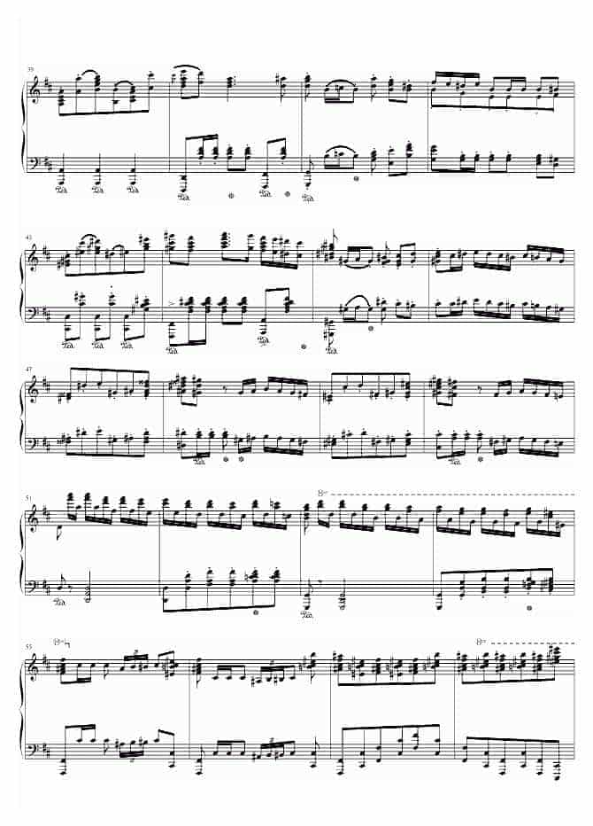 维尼亚夫斯基 Polonaise in D Major钢琴谱_第3张