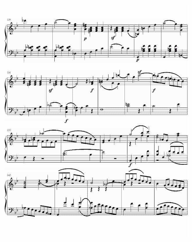 莫扎特第四十交响曲第四乐章 钢琴谱_第6张