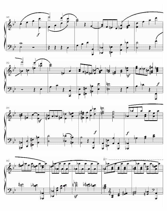 莫扎特第四十交响曲第四乐章 钢琴谱_第7张