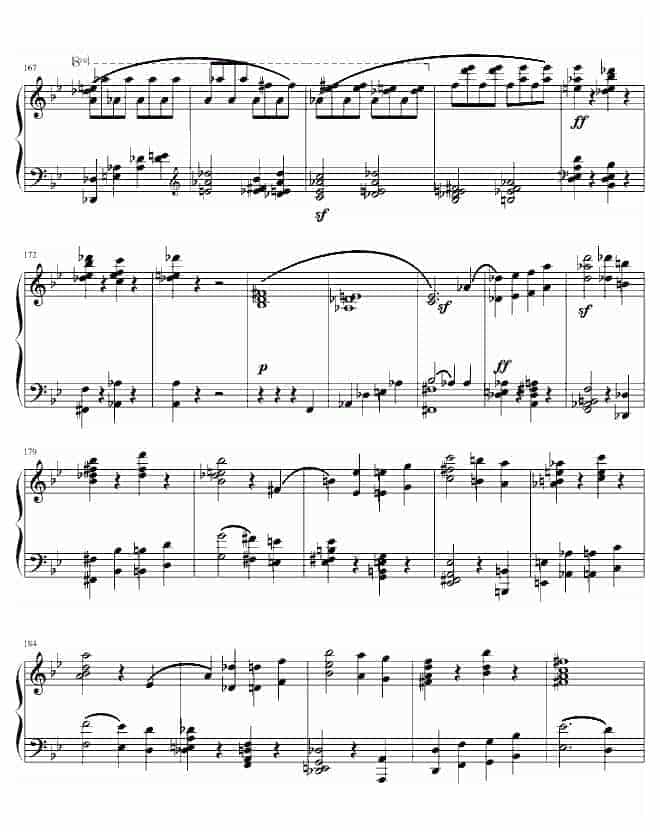 莫扎特第四十交响曲第四乐章 钢琴谱_第8张