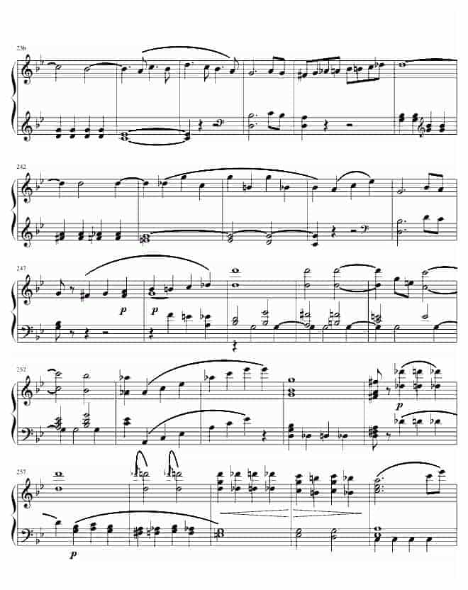 莫扎特第四十交响曲第四乐章 钢琴谱_第11张