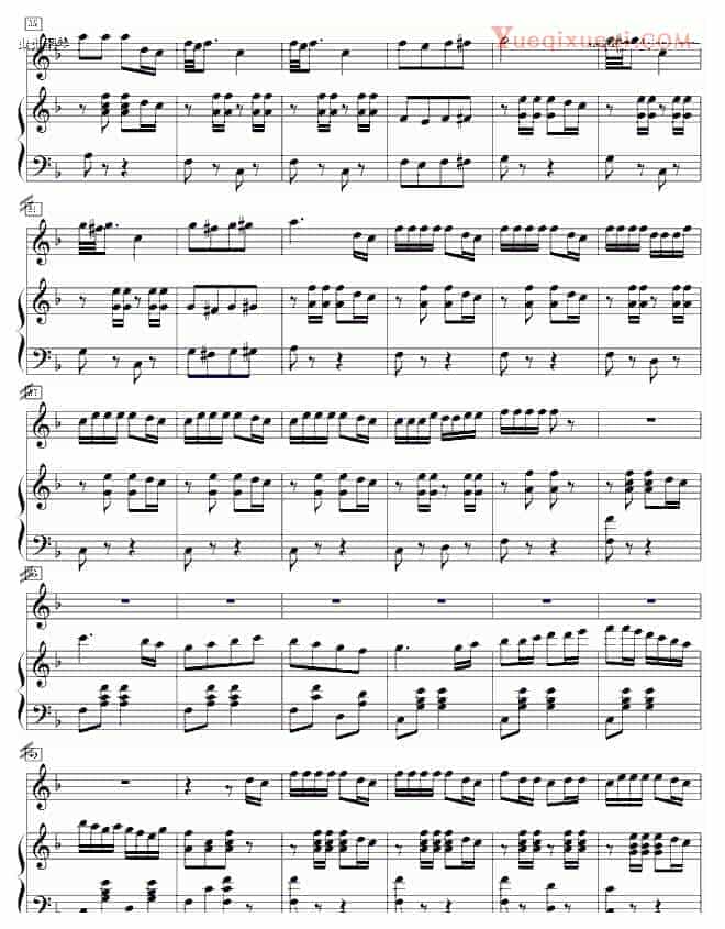 儿童歌曲 一百只老鼠 钢琴谱_第2张