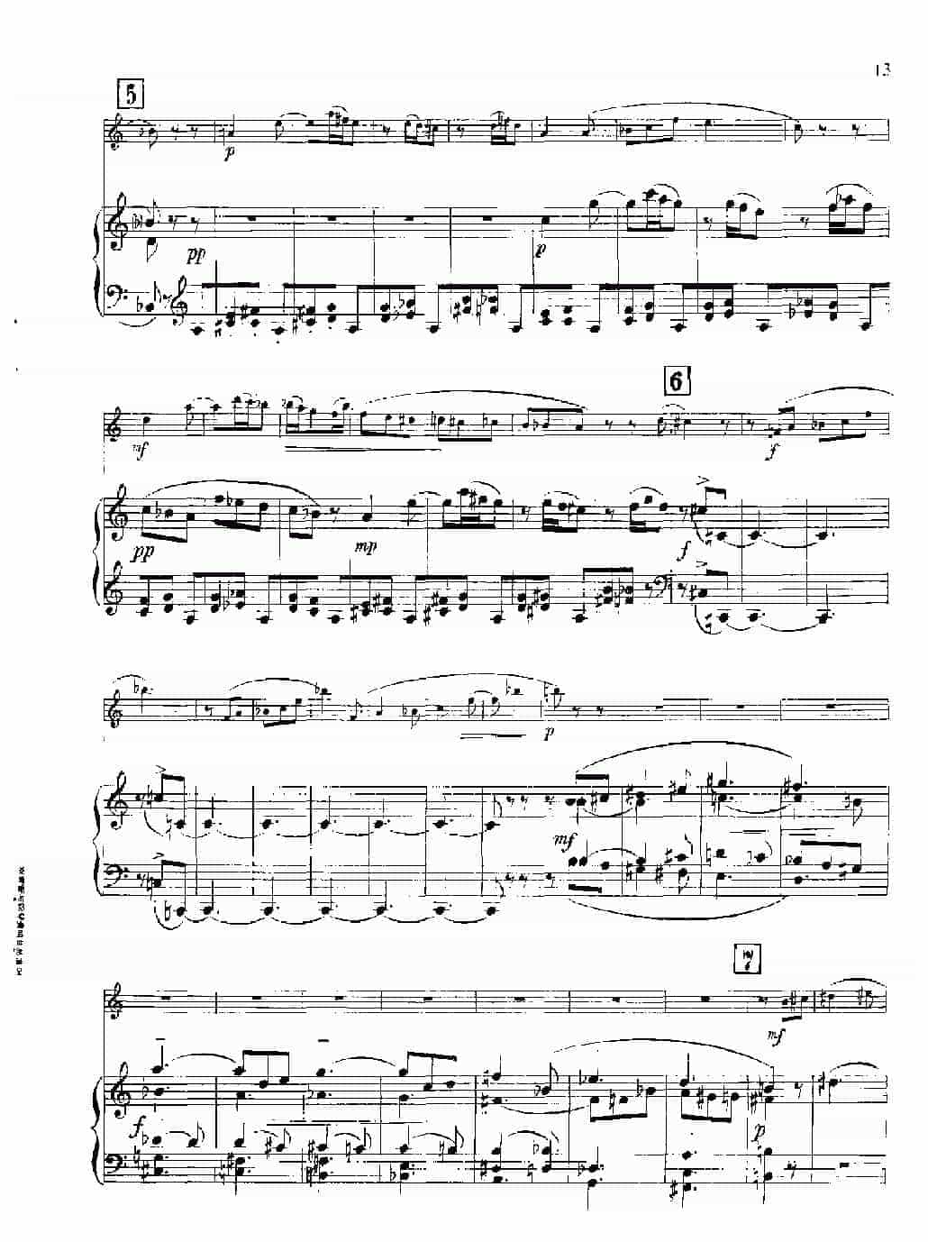 双簧管谱【欣德米特】双簧管与钢琴奏鸣曲_第13张