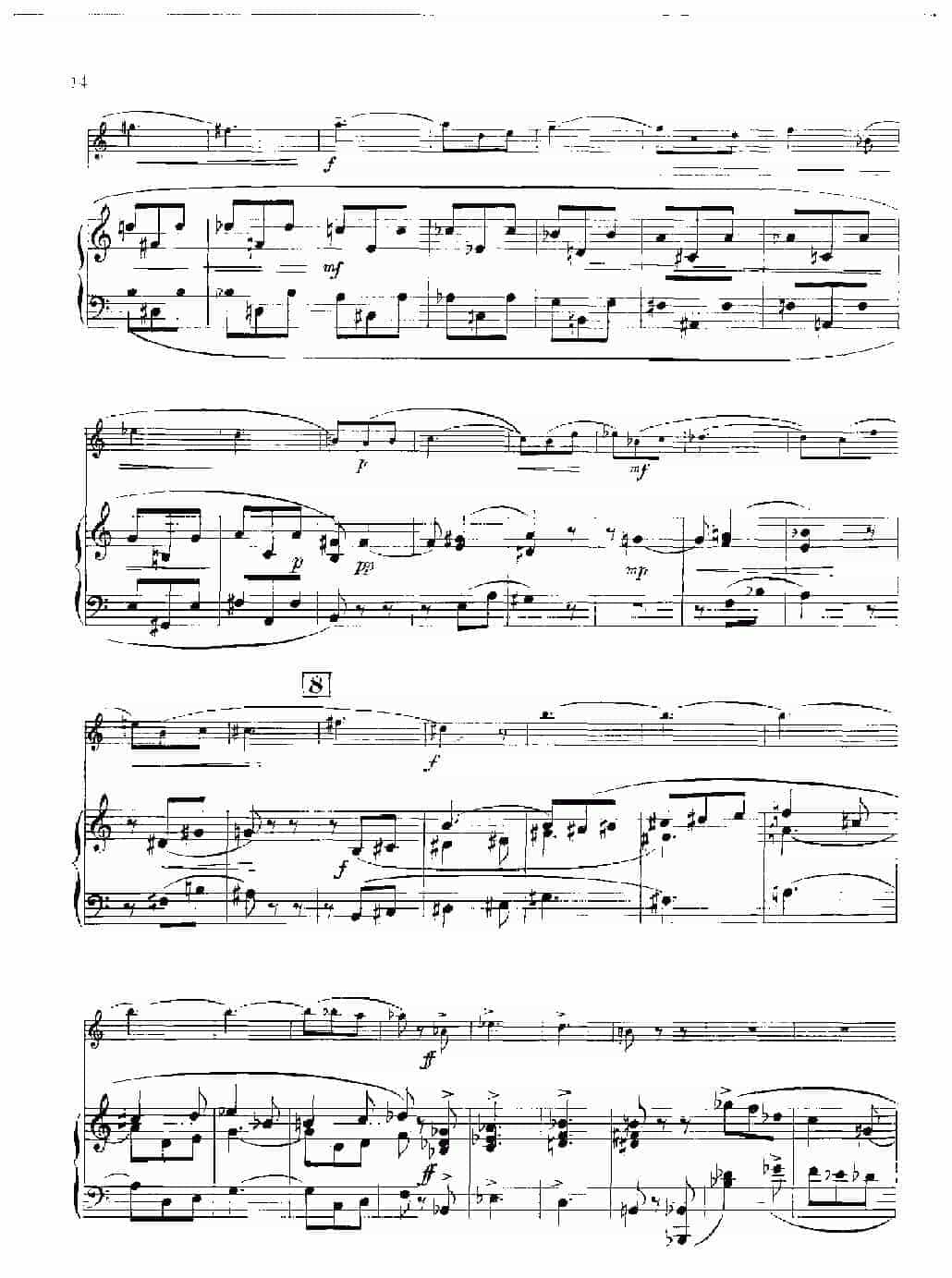 双簧管谱【欣德米特】双簧管与钢琴奏鸣曲_第14张