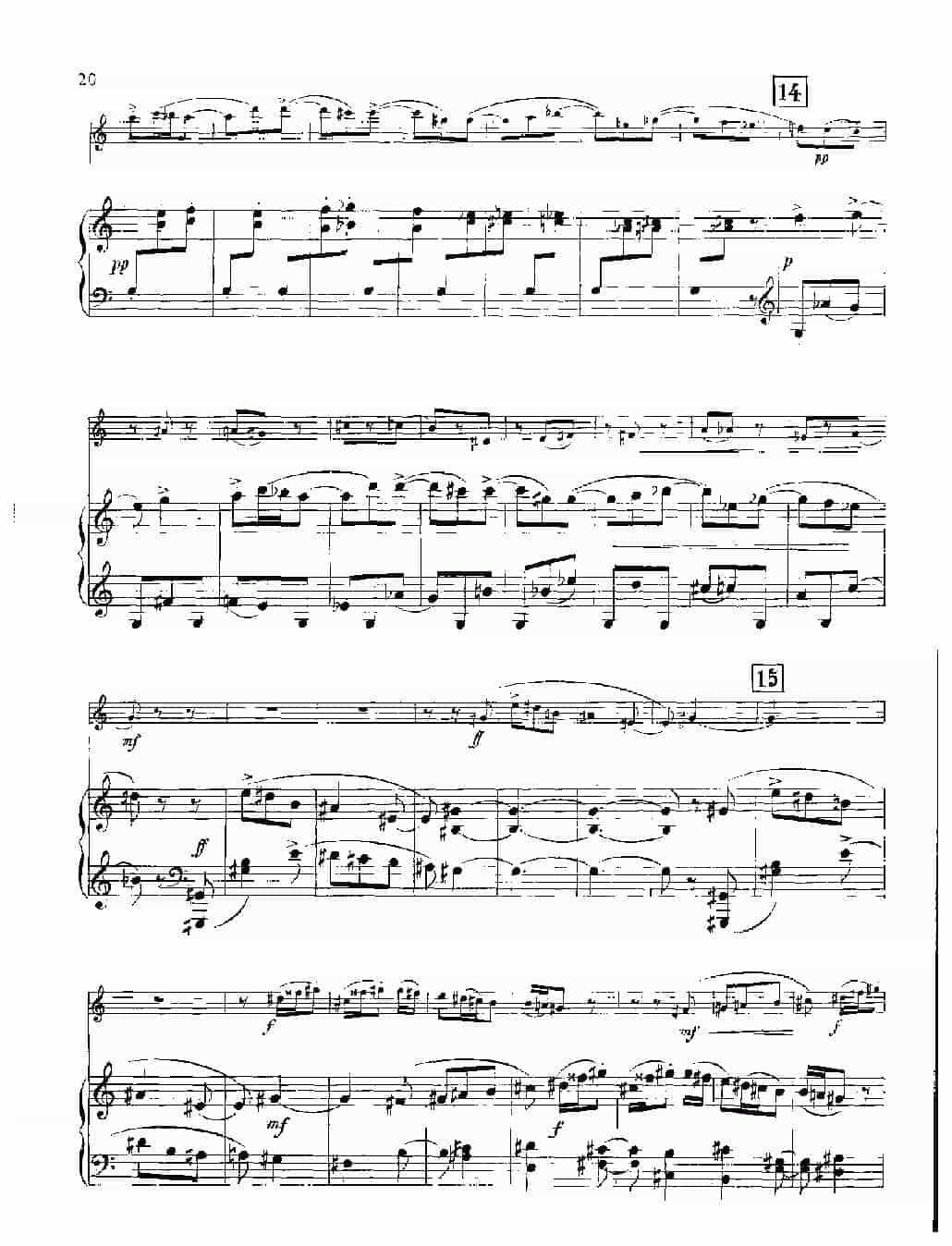 双簧管谱【欣德米特】双簧管与钢琴奏鸣曲_第20张