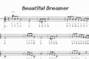 口琴五线谱【beautiful dreamer】好听简易蓝调口琴小曲
