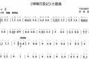 柳琴考级曲谱【柳琴一级：《咪咪历险记》主题曲】