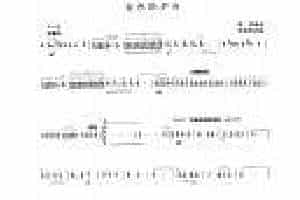 柳琴考级曲谱【柳琴十级：金色的炉台】