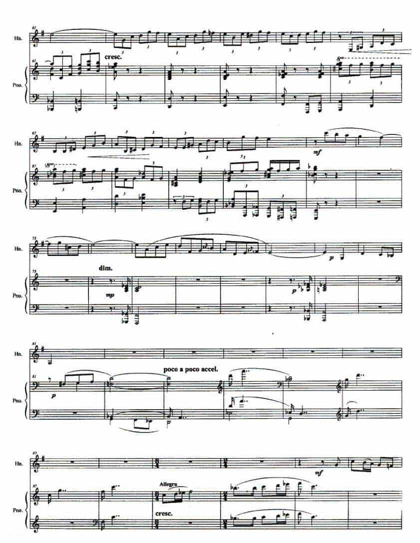 圆号谱【圆号与钢琴叙事曲】田刚 曲_第3张