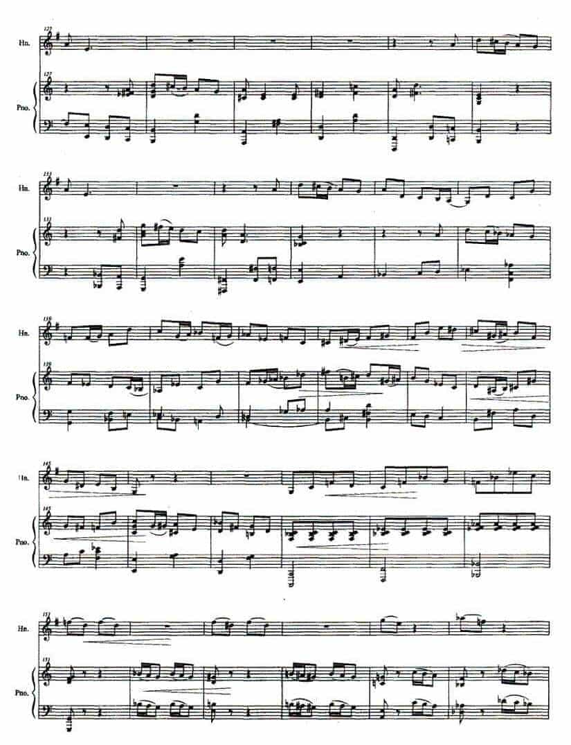 圆号谱【圆号与钢琴叙事曲】田刚 曲_第5张
