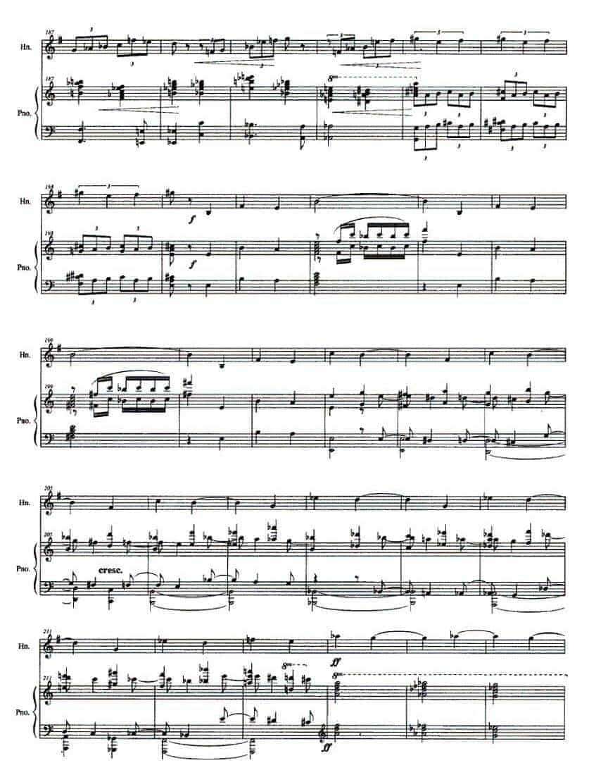 圆号谱【圆号与钢琴叙事曲】田刚 曲_第7张