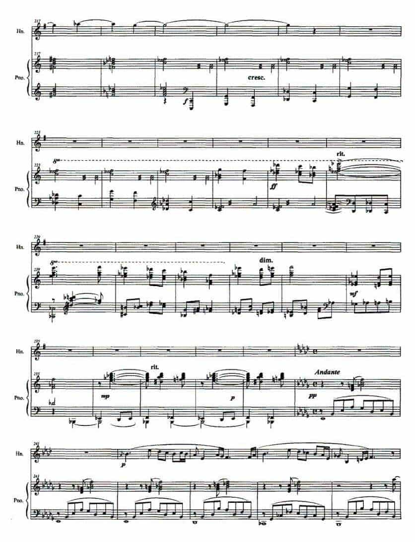 圆号谱【圆号与钢琴叙事曲】田刚 曲_第8张