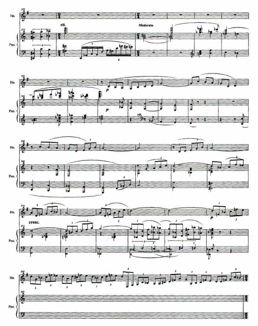 圆号谱【圆号与钢琴叙事曲】田刚 曲_第13张