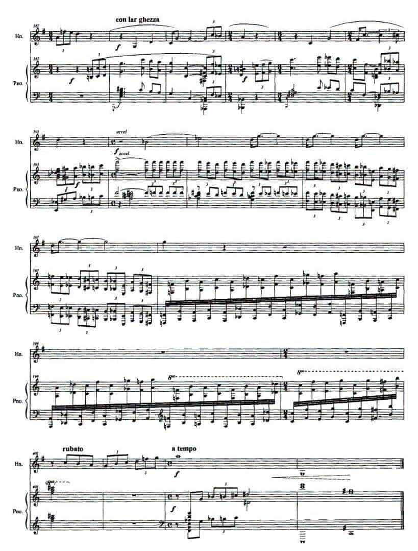 圆号谱【圆号与钢琴叙事曲】田刚 曲_第14张