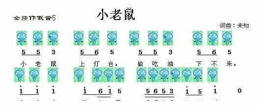 埙谱【小老鼠】_第1张