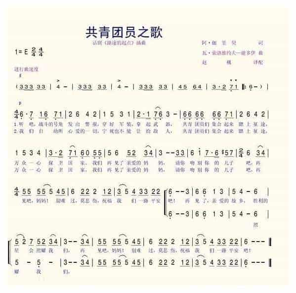 口风琴入门简谱【共表团员之歌】_第1张
