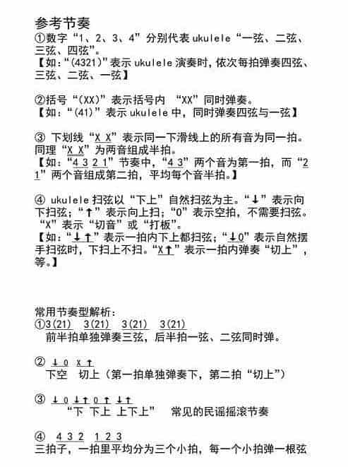 UKULELE谱【奔跑】羽泉_第2张