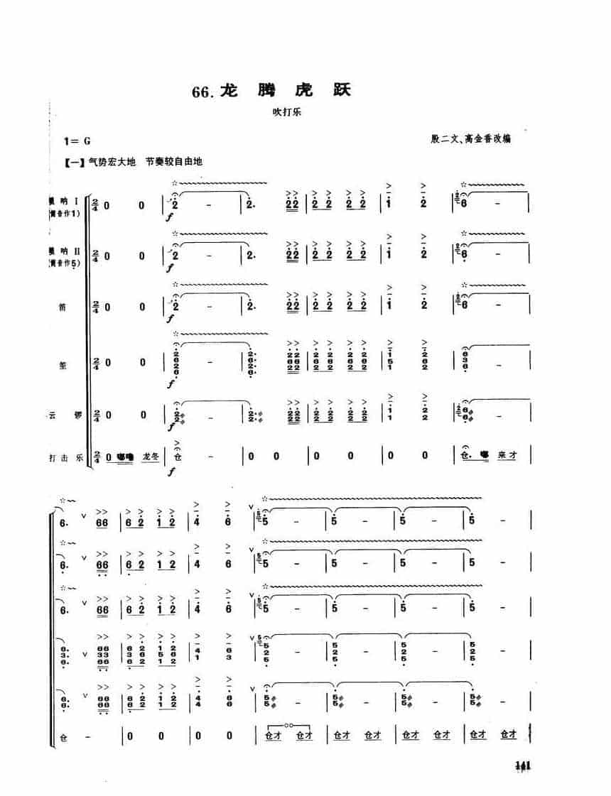 唢呐独奏乐曲【龙腾虎跃 吹打乐】殷二文 高金香改编_第1张