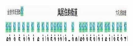 六孔埙曲谱【风居住的街道】_第1张