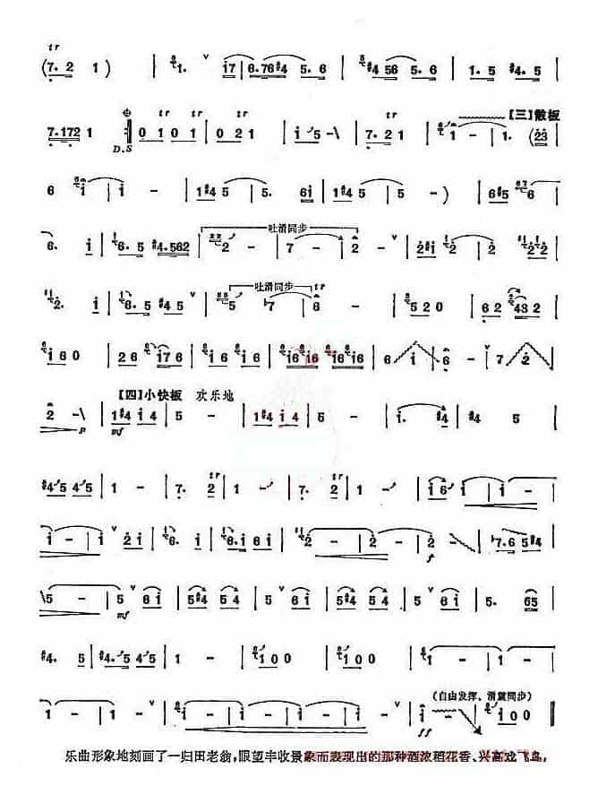 埙独奏乐曲谱【醉翁戏鸟】_第2张