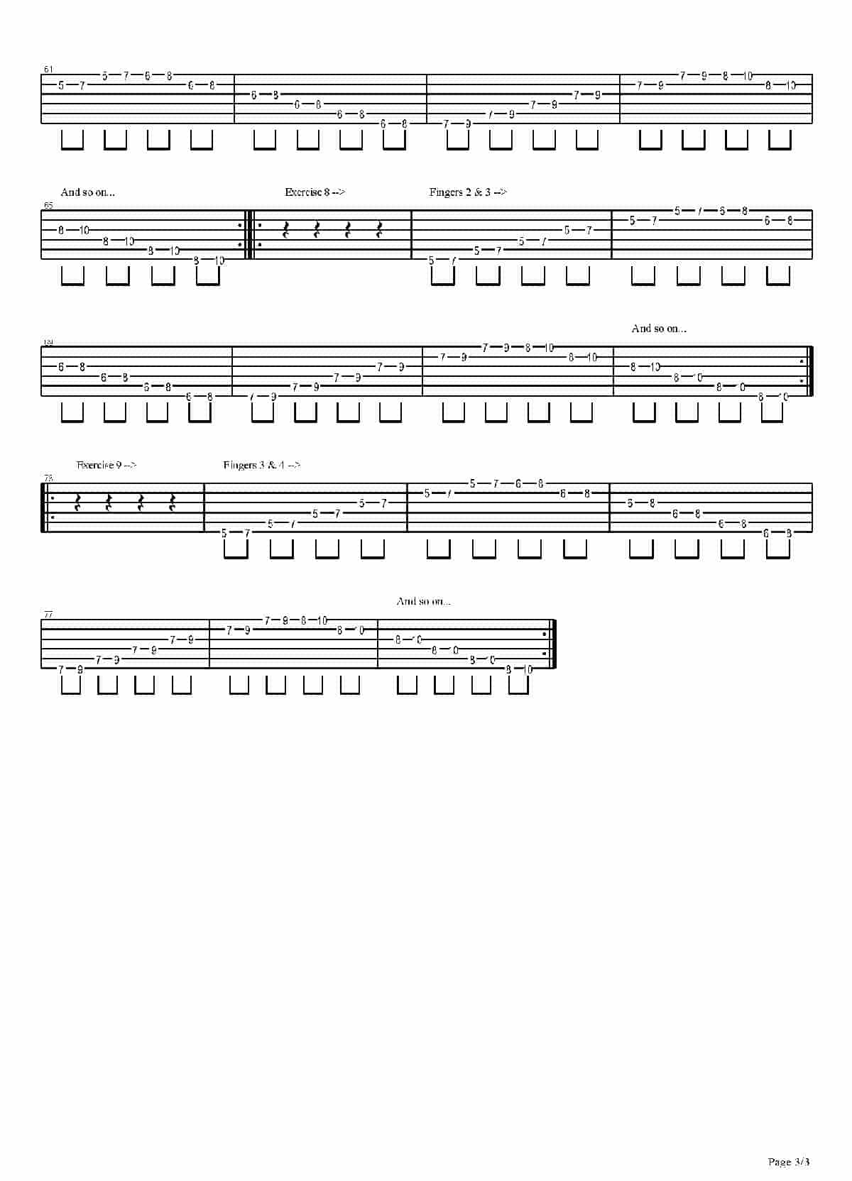 Warm Up Exercises - Warm Up Exercises By Steve Vai_第3张