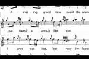 风笛乐谱《Amazing Grace》简谱