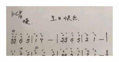 马头琴独奏曲谱《生日快乐》_第1张