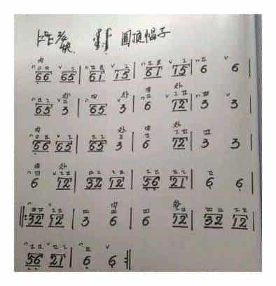 马头琴独奏曲谱《圆顶帽子》_第1张