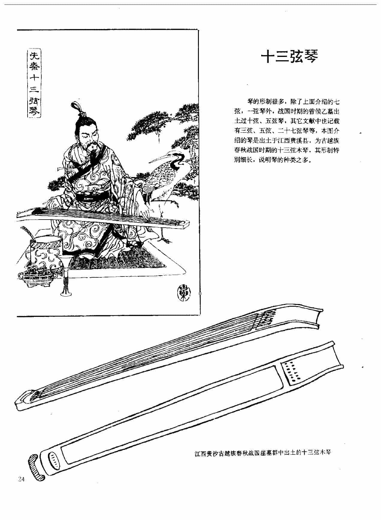 中国古代乐器《十三弦琴》_第1张