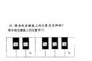 降音级在键盘上的位置是怎样的？