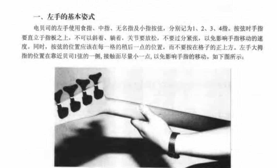 电贝司左手的基本姿式_第1张