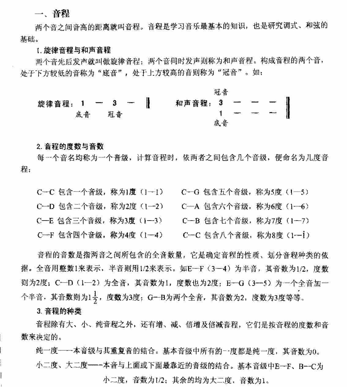 电贝司基本乐理《音程》_第1张