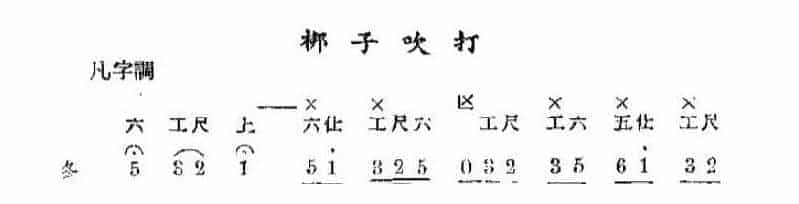 锁呐独奏曲牌谱《梆子吹打》工尺曲谱_第1张