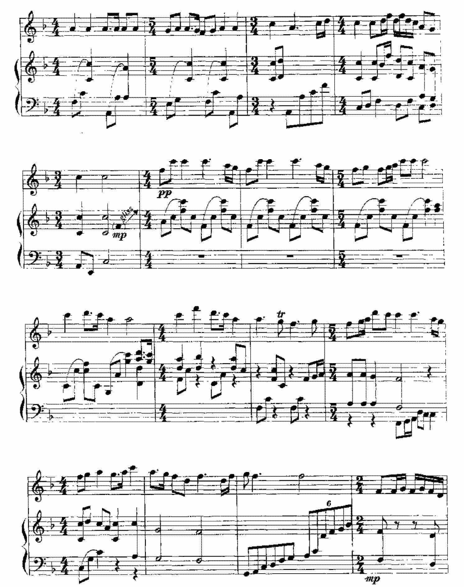 五线谱练习乐曲精选《梅花三弄》_第2张