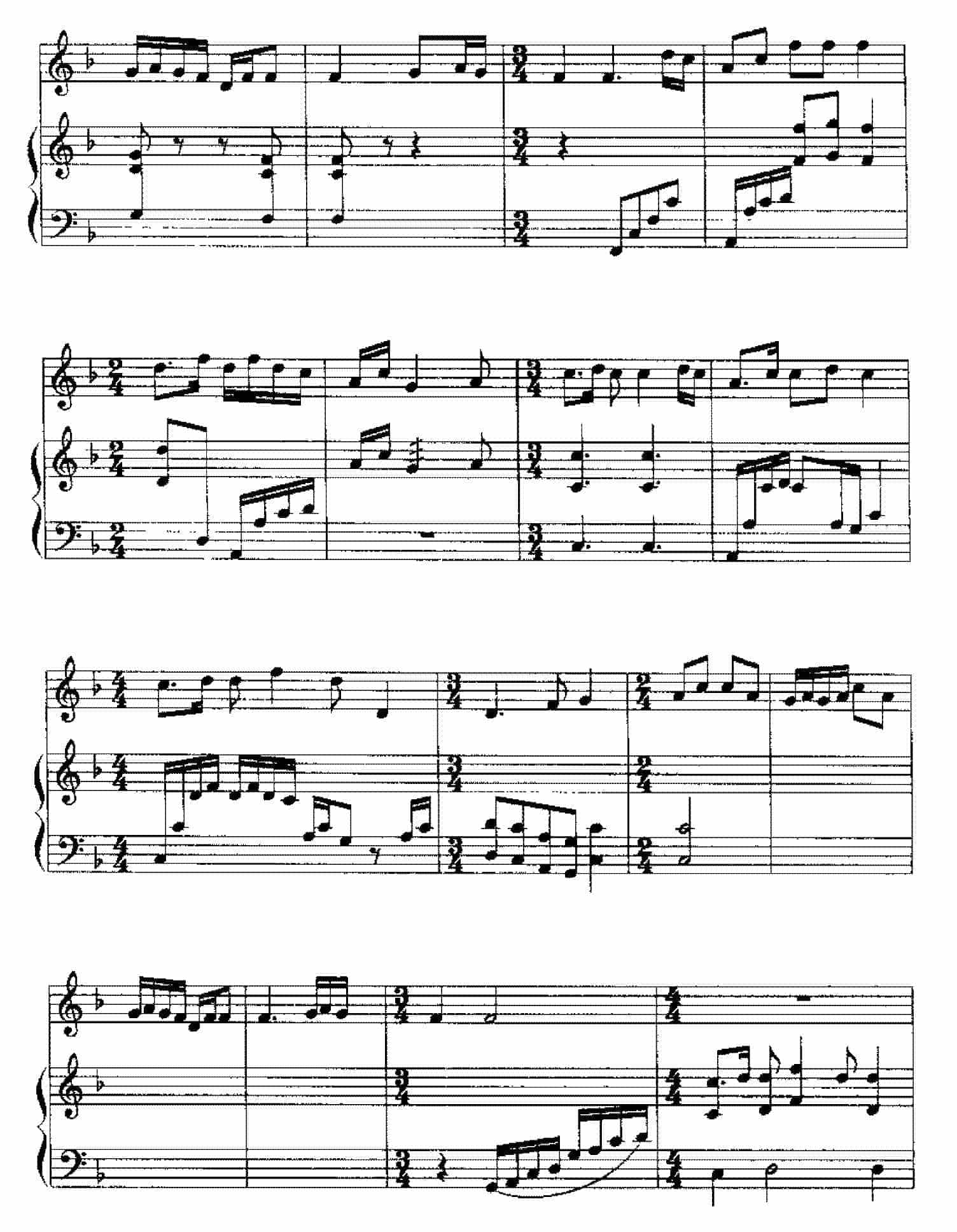 五线谱练习乐曲精选《梅花三弄》_第4张