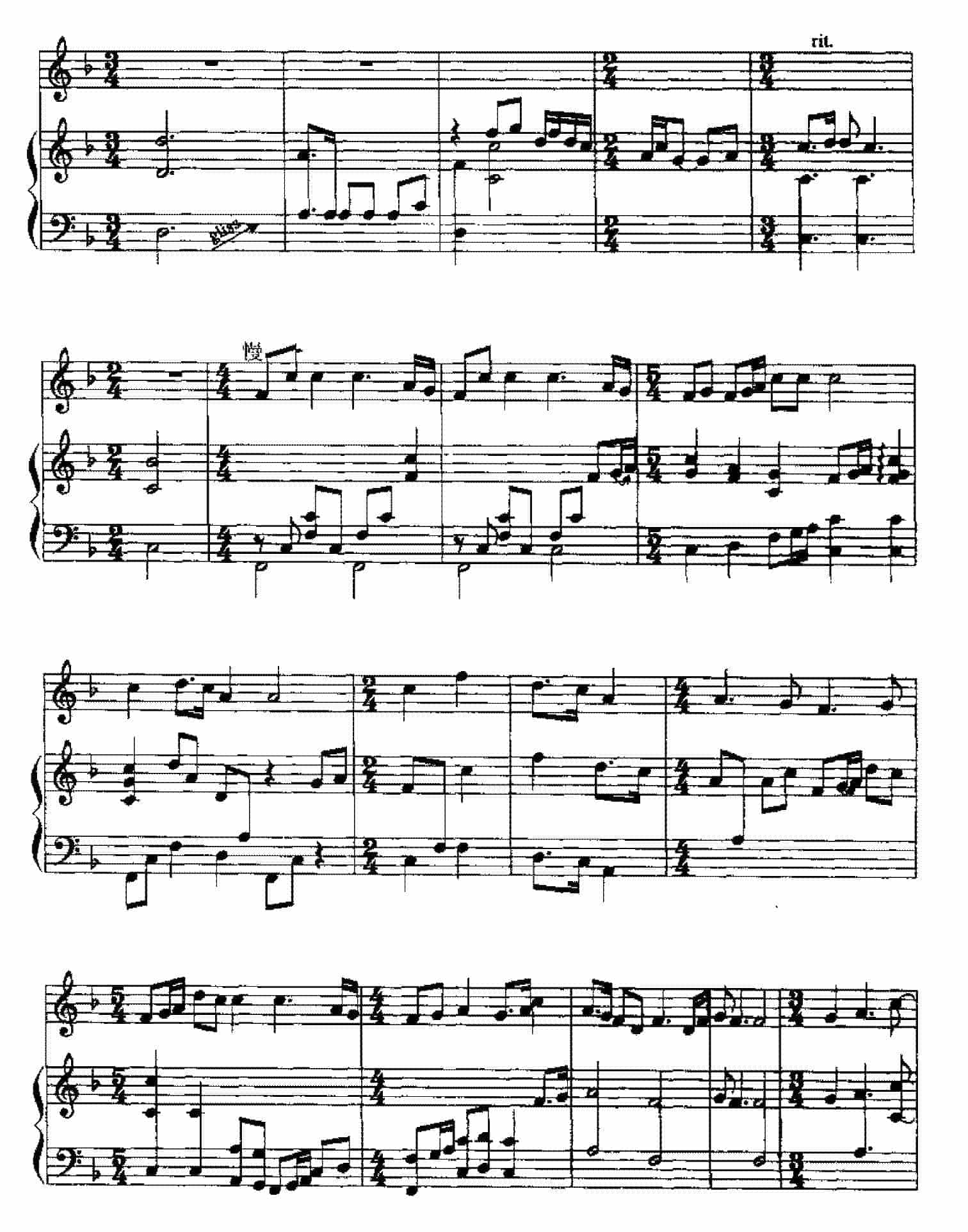 五线谱练习乐曲精选《梅花三弄》_第5张