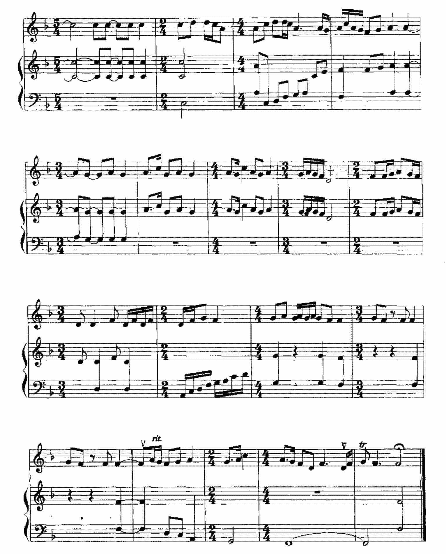 五线谱练习乐曲精选《梅花三弄》_第6张