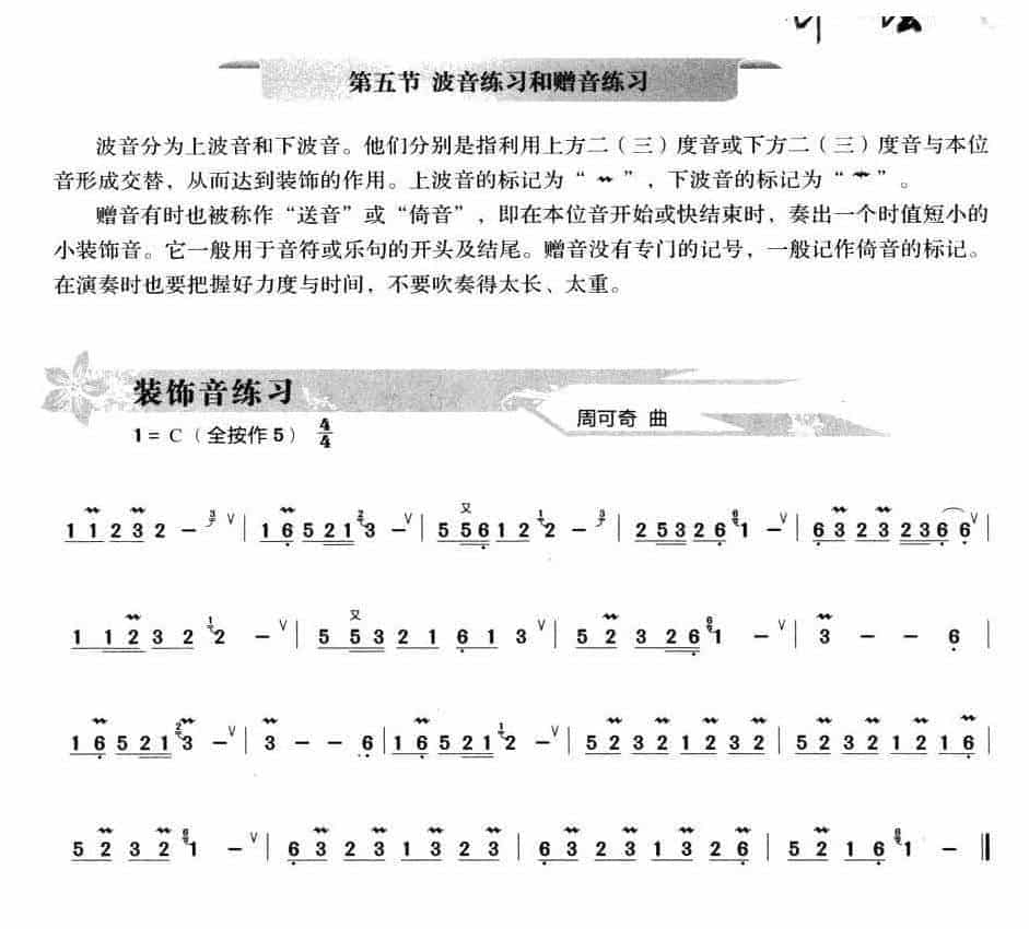 葫芦丝技巧练习【葫芦丝波音和赠音练习】进阶教学_第1张