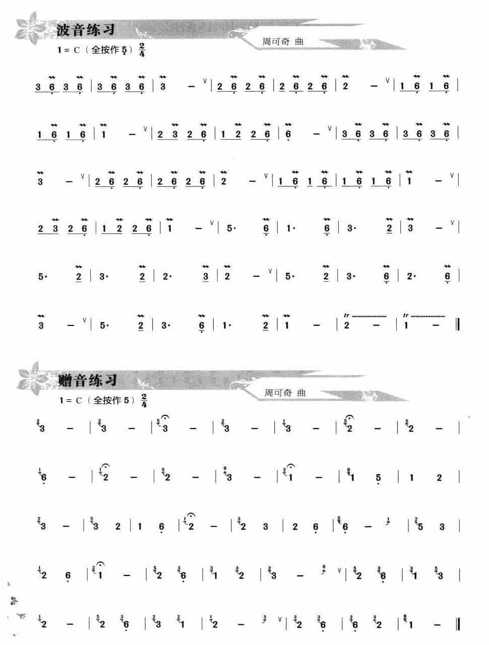 葫芦丝技巧练习【葫芦丝波音和赠音练习】进阶教学_第2张