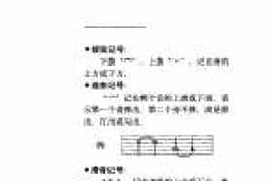 电吉他基本技巧《电吉他标记说明》