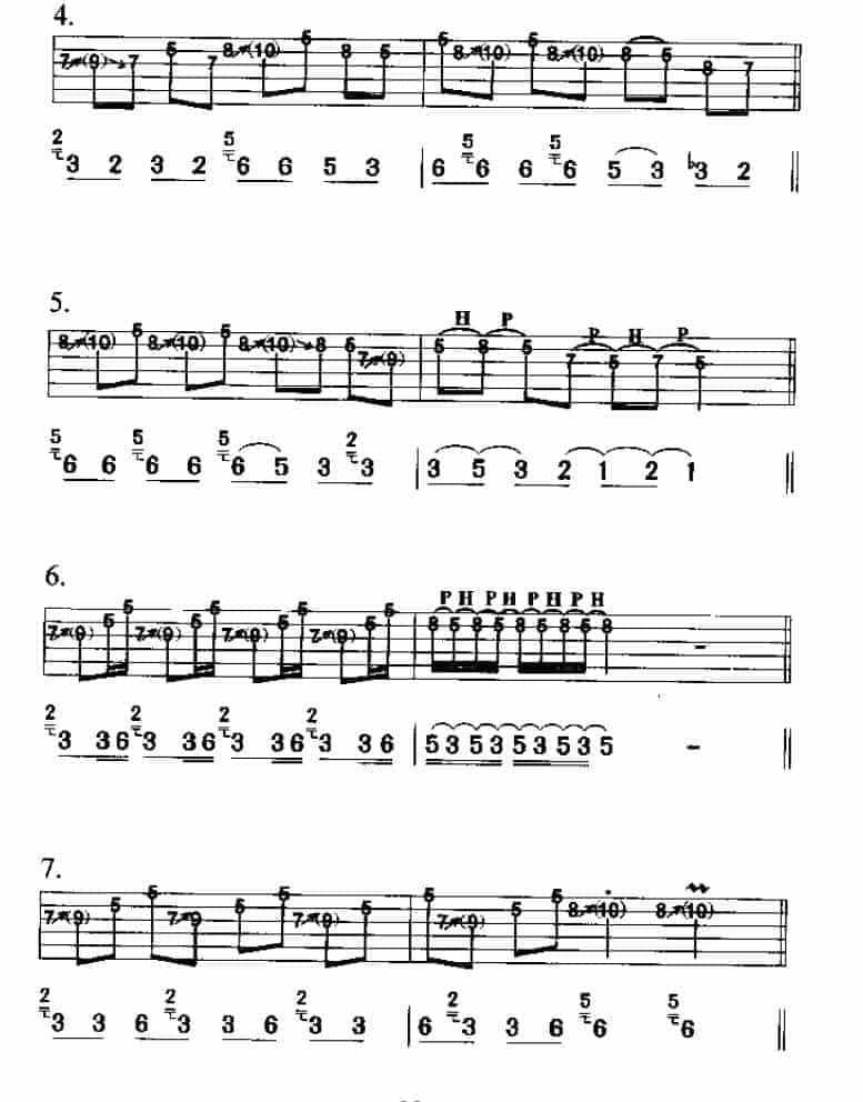 电吉他基本技巧《电吉他摇滚素材》_第2张
