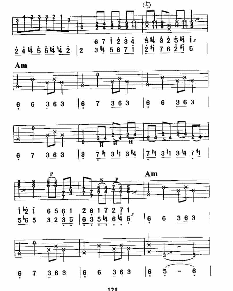 电吉他基本技巧《电吉他乐曲》_第6张