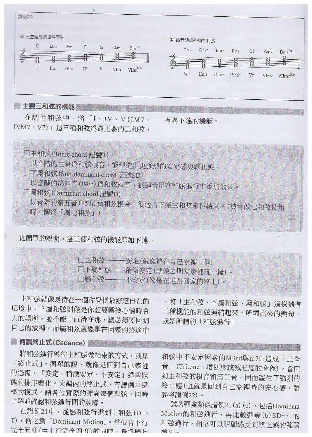 电吉他与和弦相关的基础知识《和弦的机能与和弦进行》_第2张