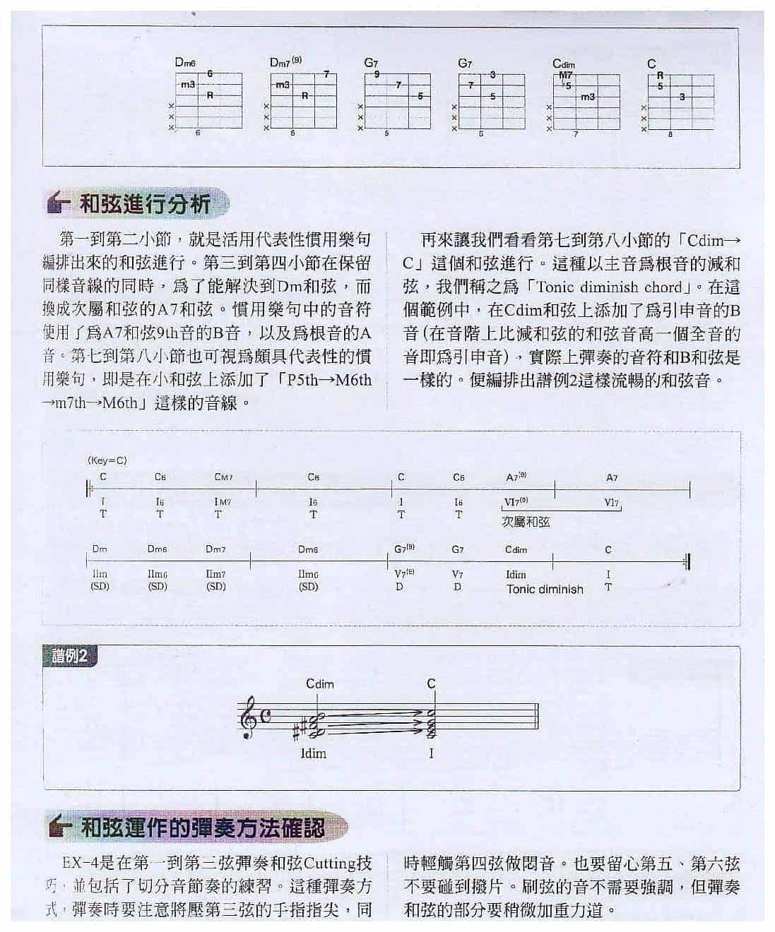电吉他和弦教学《活用Cliche的流行风和弦进行》_第2张