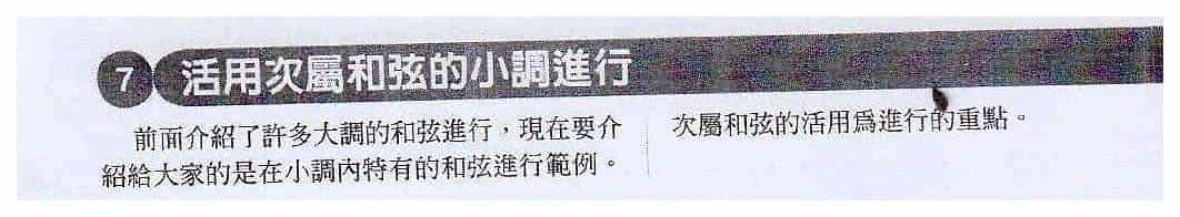 电吉他和弦教学《活用次属和弦的小调进行》_第1张