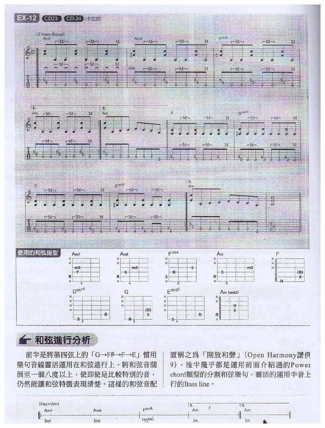 电吉他和弦教学《活用半音进行之小调Riff演奏》重摇滚/重金属_第2张