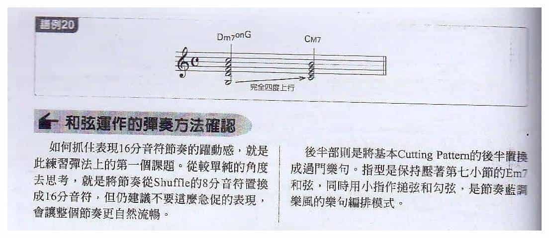 电吉他和弦教学《16 Beatr 时毛和弦运作》节奏蓝调/放克_第3张