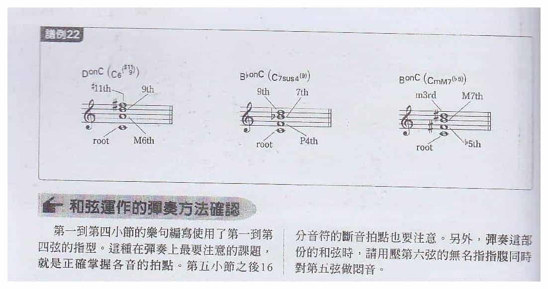 电吉他和弦教学《与分割和弦运结的Fusion乐风和弦运作》爵士/融合乐_第3张